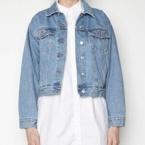 Vintage 1980s Susquehana Blues Cropped Denim Jacket